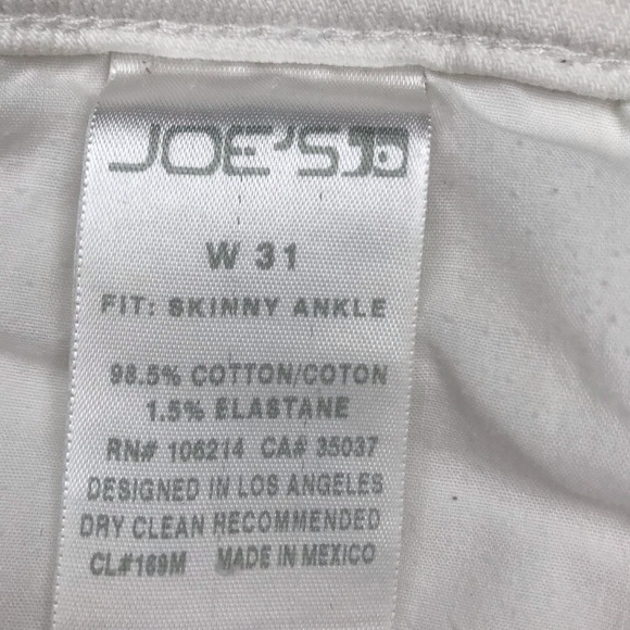 Joe’s Skinny Ankle 98.5% Cotton Women’s Jeans - Size: 31 - Picture 14 of 16
